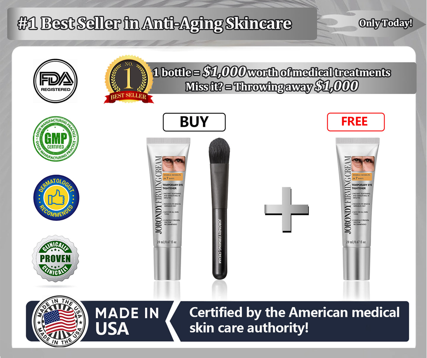 Jorondy® Firming Cream🎁 BONUS BRUSH & Massage stick gift is limited — secure yours before it’s gone!