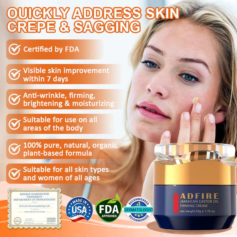 ADFIRE® Jamaican Castor Oil Firming Cream - 80% OFF Today! 💙
