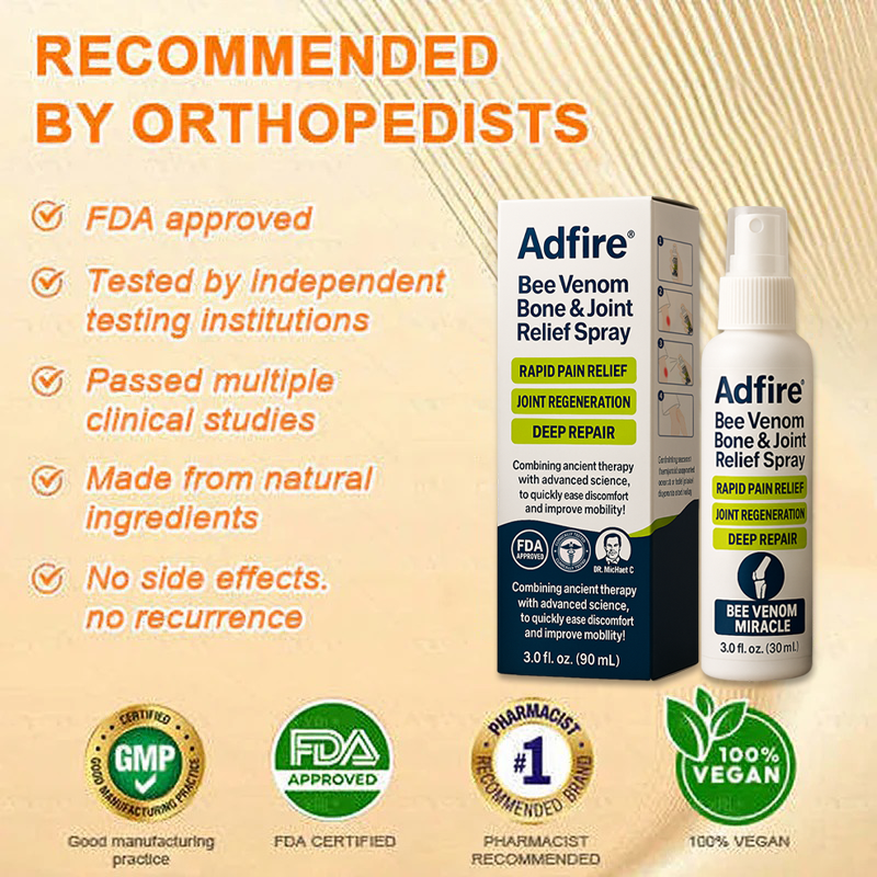 ADFIRE® Bee Venom Pain-Relief Bone Healing Spray🐝🐝(Specially for older adults & AAOS recommends)