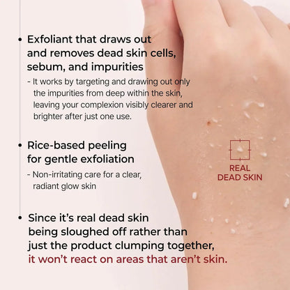 TLOPA Rice Peel Glow Serum Ampoule Gentle Daily Exfoliation for Radiant, Smoother Skin — Powered by Rice Water, AHA + BHA & Niacinamide