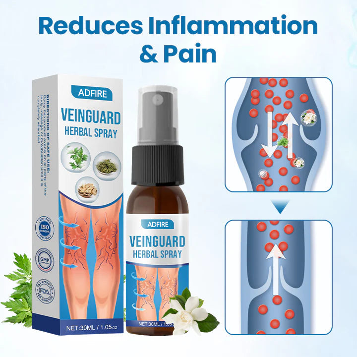ADFIRE® VeinGuard Herbal Spray✅ Clinically proven to eliminate varicose veins in just 7 days!