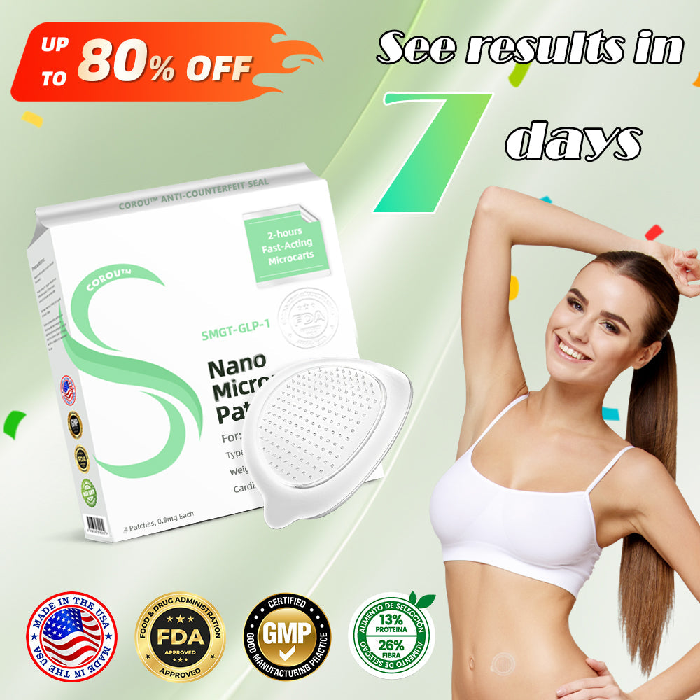 COROU® SMGT-GLP-1 Microneedle Patch - Painless, long-lasting, addressing diabetes, obesity, and cardiovascular diseases
