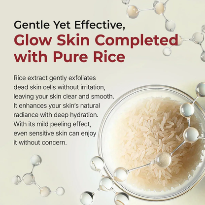 TLOPA Rice Peel Glow Serum Ampoule Gentle Daily Exfoliation for Radiant, Smoother Skin — Powered by Rice Water, AHA + BHA & Niacinamide